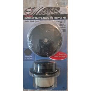 89393 Danco 2.75-in  MATTE BLACK Foot Lock‎ Trim Kit Touch Toe Stopper Kit